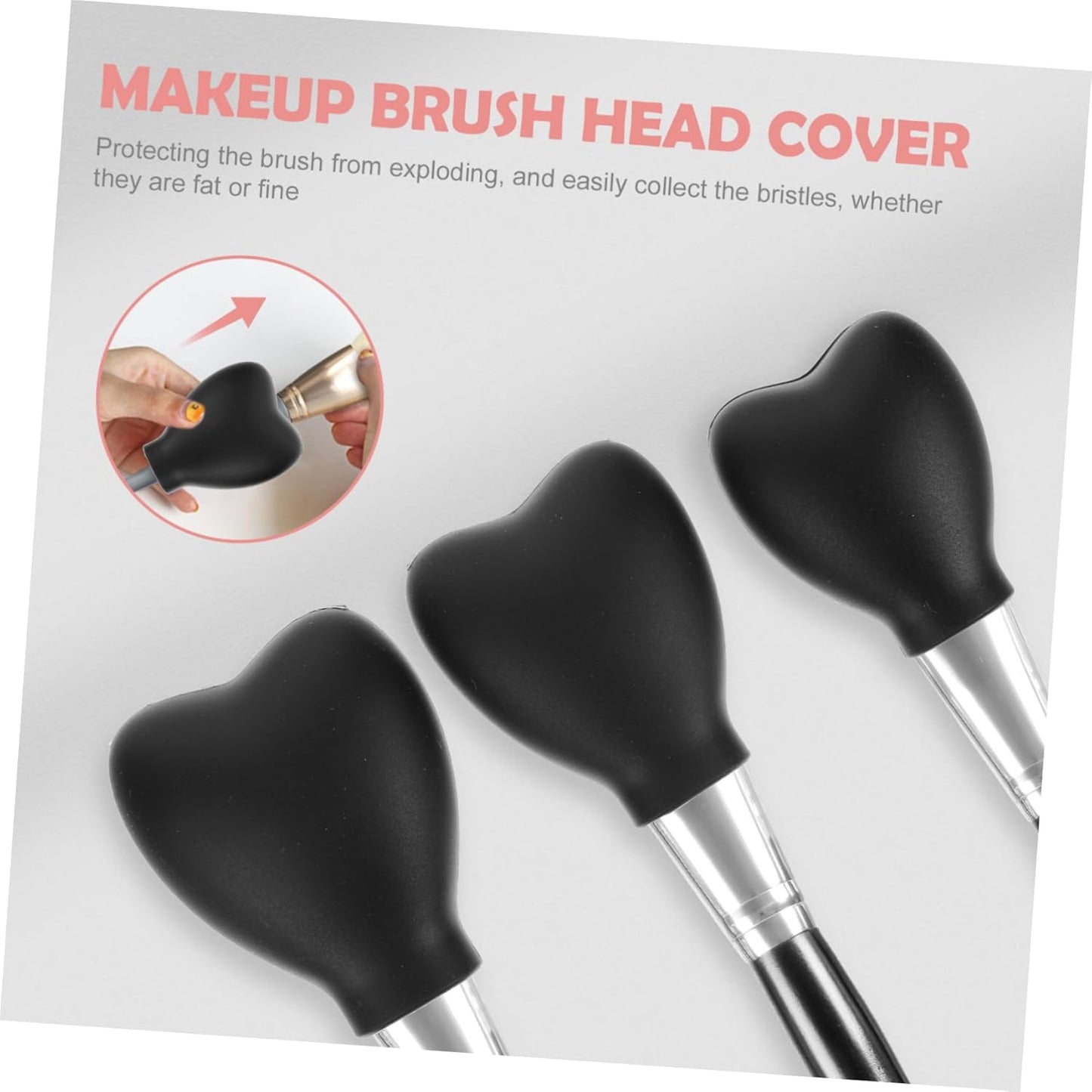 SHERCHPRY 3Pezzi Coperture Protettive per Silicone Accessori per Makeup per Conservazione e Asciugatura Dei