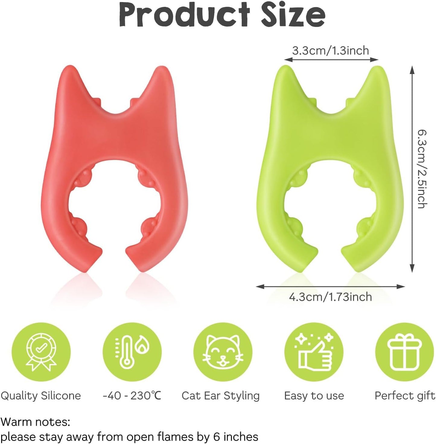 Cobee 2 Silicone Spoon Rest for Cooking - Non-Slip, Heat Resistant for Kitchen Utensils, Mini Stoves, Spatula - Cute Gadgets and Accessories