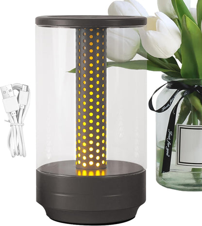 Touch Night Light, Rechargeable LED Desk Lamp, Candlelight Atmosphere, Portable Dimmable Smart Table Light, Warm Lighting for Bedroom, Nursery, Living Room, Dorm, Hospital