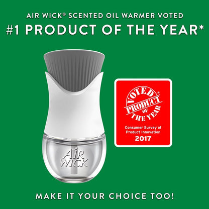 Air Wick Scented Oil Air Freshener Warmer, 6 Count, Plastic, Aroma Diffuser, Medium Room