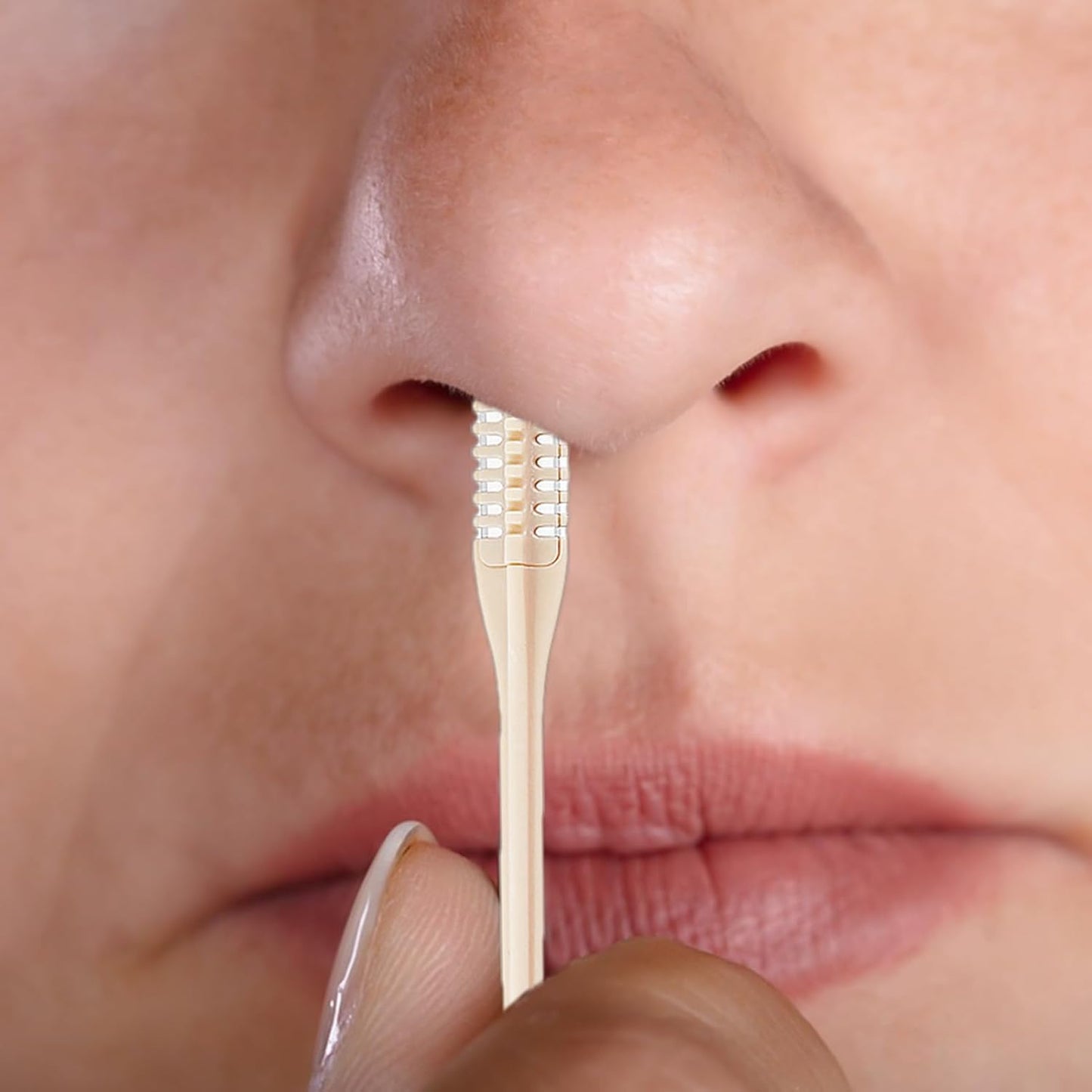 Nose Hair Cutter, Grooming Tool, Manual, 2X Precision, Rotating Nose Hair Removal Scissors, Safe Portable Trimmer for Men, Women, Adults, Personal Hygiene and Facial Car, 3.66 inches