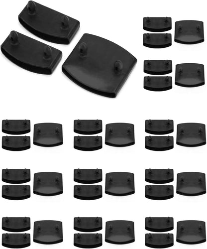 QWORK 36 Pcs Plastic Bed Slat Caps, Side and Center Bed Slats Holders Replacement for Single, Double and King Size Beds (55mm x 9mm Inside)