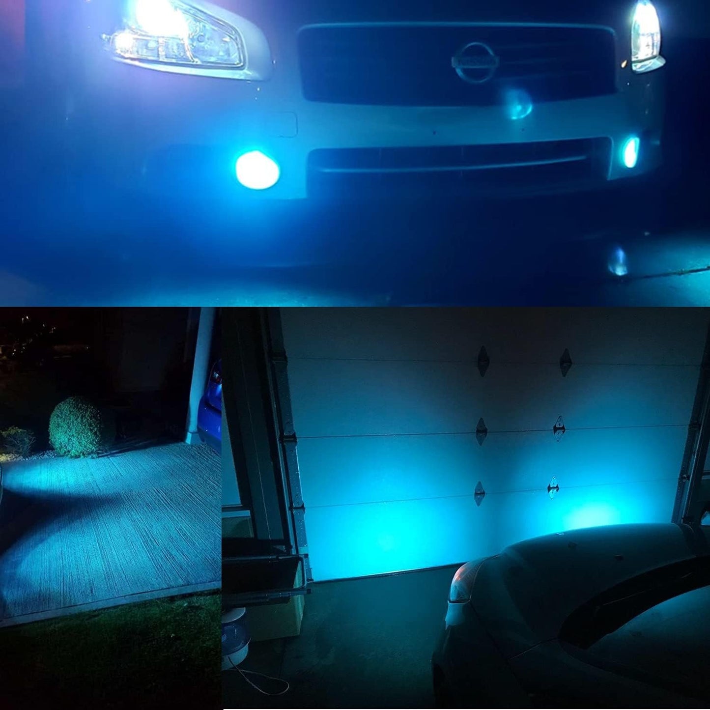 Alla Lighting H8 H11 LED Bulbs, Fog Lights or DRL Lamps Replacement 8000K Ice Blue 12V H11LL H8LL H16 for Cars, Trucks, Xtreme Super Bright 3030 36-SMD 12V Upgrade
