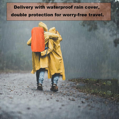 Bseash 40L Waterproof Hiking Backpack with Rain Cover, Outdoor Sport Travel Bag Daypack for Camping Climbing Cycling Skiing