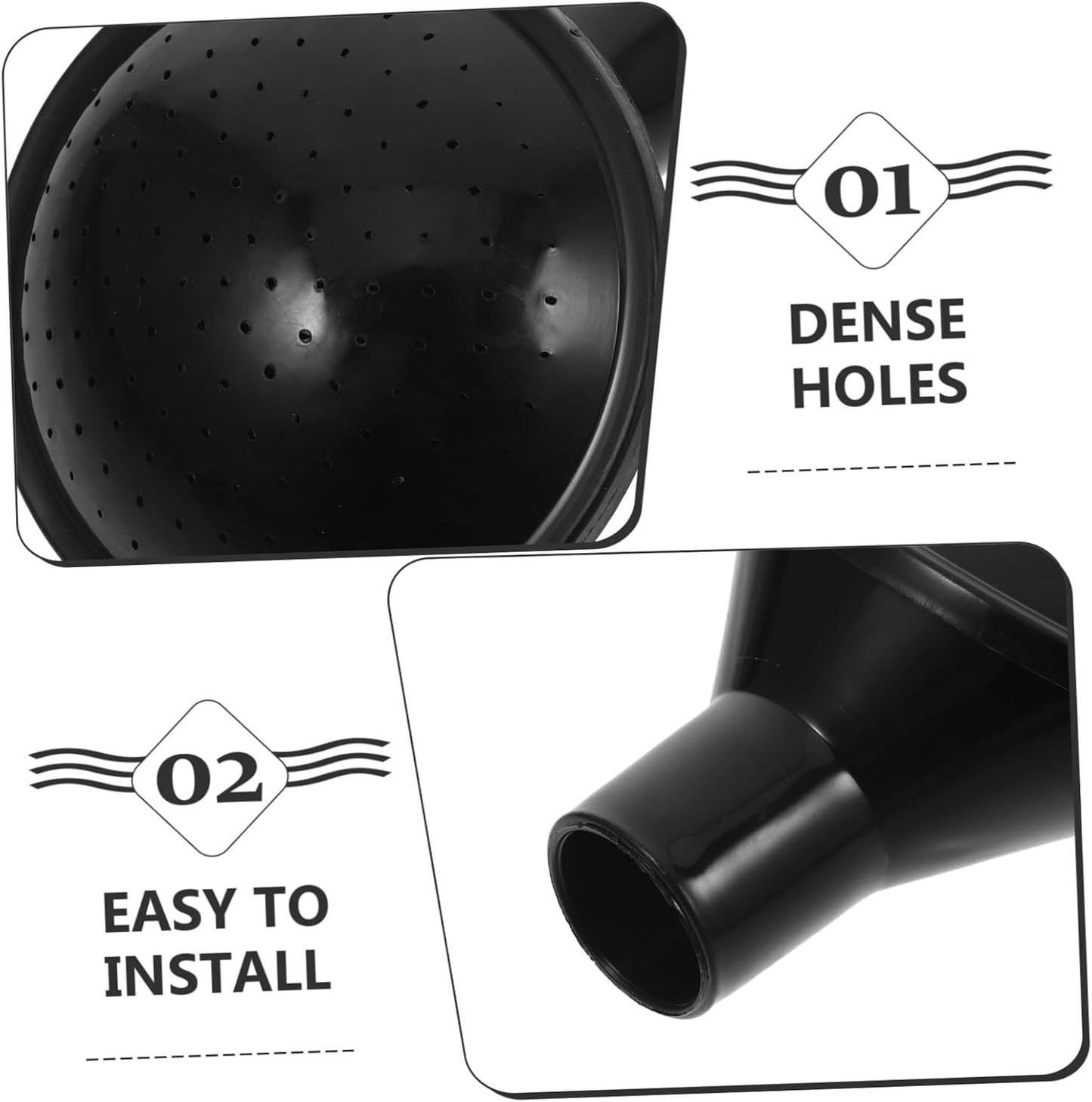 Milisten 2 Pcs Watering Can Sprinkler Head Replacement Nozzle Easy Install Spray Spout for Plants Compatible with