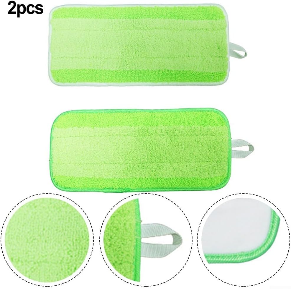 Cleaning Essential, 2 panni piatti in microfibra progettati per l'uso con prodotti Bon A su vari tipi di pavimento (bordo bianco)