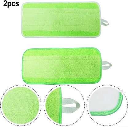 Cleaning Essential, 2 panni piatti in microfibra progettati per l'uso con prodotti Bon A su vari tipi di pavimento (bordo bianco)