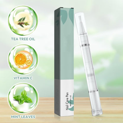 Nail Care Pen - 5 x Nail Mushroom Pens with Tea Tree Oil, Aloe Vera and Vitamin E for Groomed Nails and Toenails