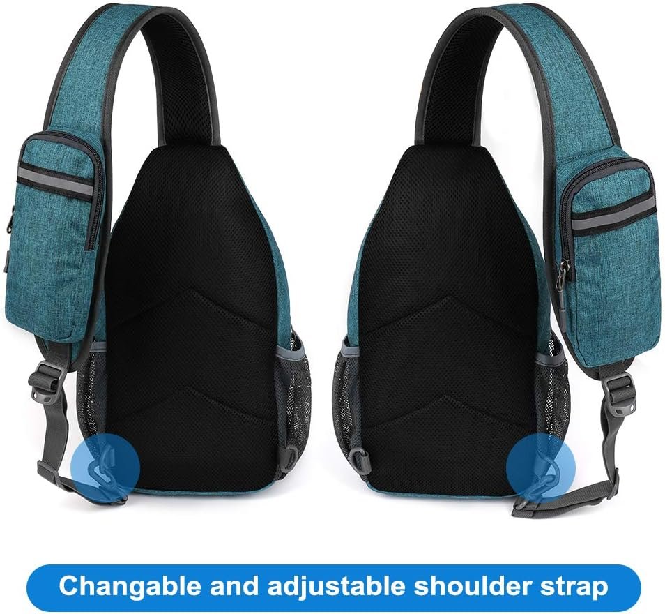 WATERFLY Sling Bag Sling Backpack Crossbody Bag Hiking Daypack for Men Women