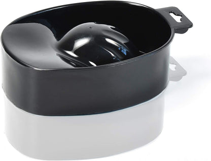(Black) - 2pcs Manicure Bowls Nail Soaking Bowl Nail Art Manicure Care Soak Bowl for Art Polishing Remover Treatment