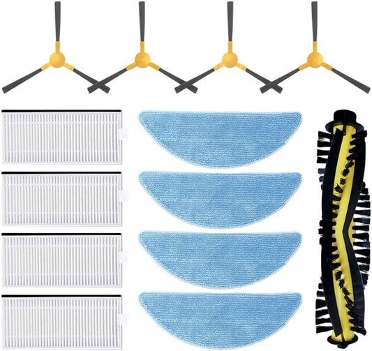 Essential Cleaning Tools Spazzola principale e spazzole laterali con filtri compatibili con modelli mamibot