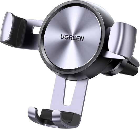UGREEN Gravity Car Phone Holder, Car Air Vent Phone Holder, Compatible with iPhone 16 15 14 Plus Pro Max, Galaxy S24 Ultra S23 A14, Redmi Note 12 Pro, etc. Black