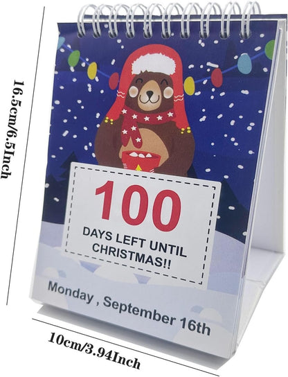 Christmas Calendar 2024 100 Days Countdown Calendar Advent Calendar for Home Office Room Christmas Countdown Gift