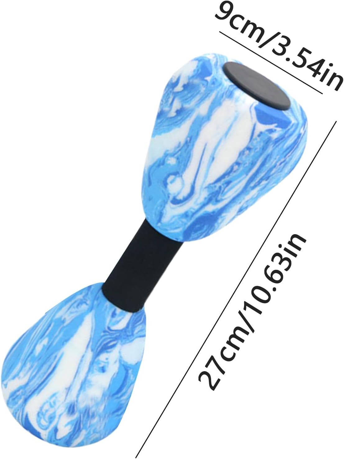 Aquatic Dumbbells, Water Weights Set, Pool Exercise Equipment, 27cm, Sports Aerobic Workout Gear, for Training Sessions, Gym Routines, Outdoor Swimming, Aqua Fitness
