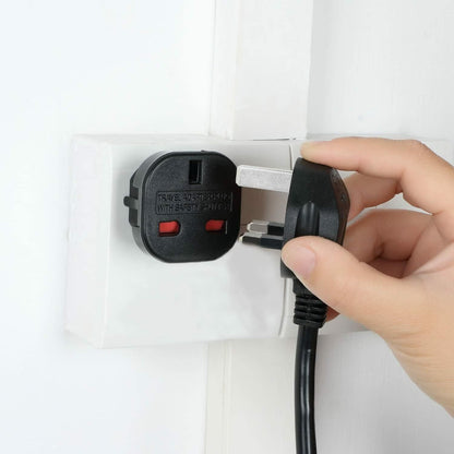 Cablepelado - UK Plug to EU Plug Adapter - Black