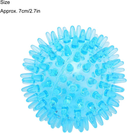 7 CM Soft Transparent Spiky Massage Ball for Hand & Wrist – Stress Relief, Deep Tissue Muscle Roller, Strength Recovery Exercise Tool, Sensory Toy for Relaxation & Stress Management（Blue）