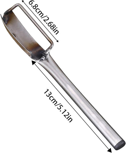 Vegetable Peeler - Manual Stainless Steel Peeler | Anti-Slip Grip Kitchen Gadget | Reusable Food Prep Tool, Blade Utensil, Compact Peeling Accessory Home Use