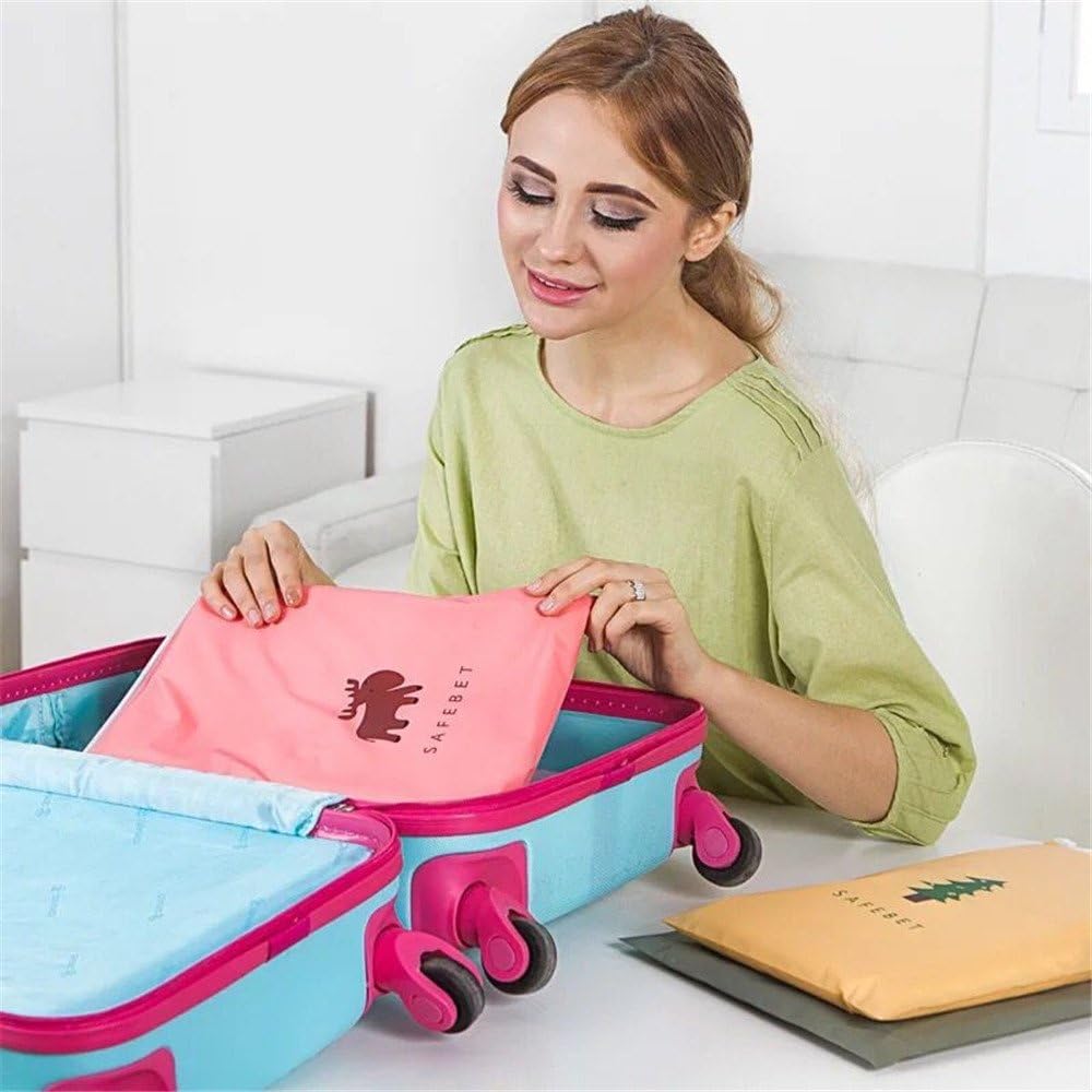 8 Pieces Travel Bags Travel Essentials, Luggage Organizers Packing Cubes Cosmetic Toiletry Bag (Style: Zipper)