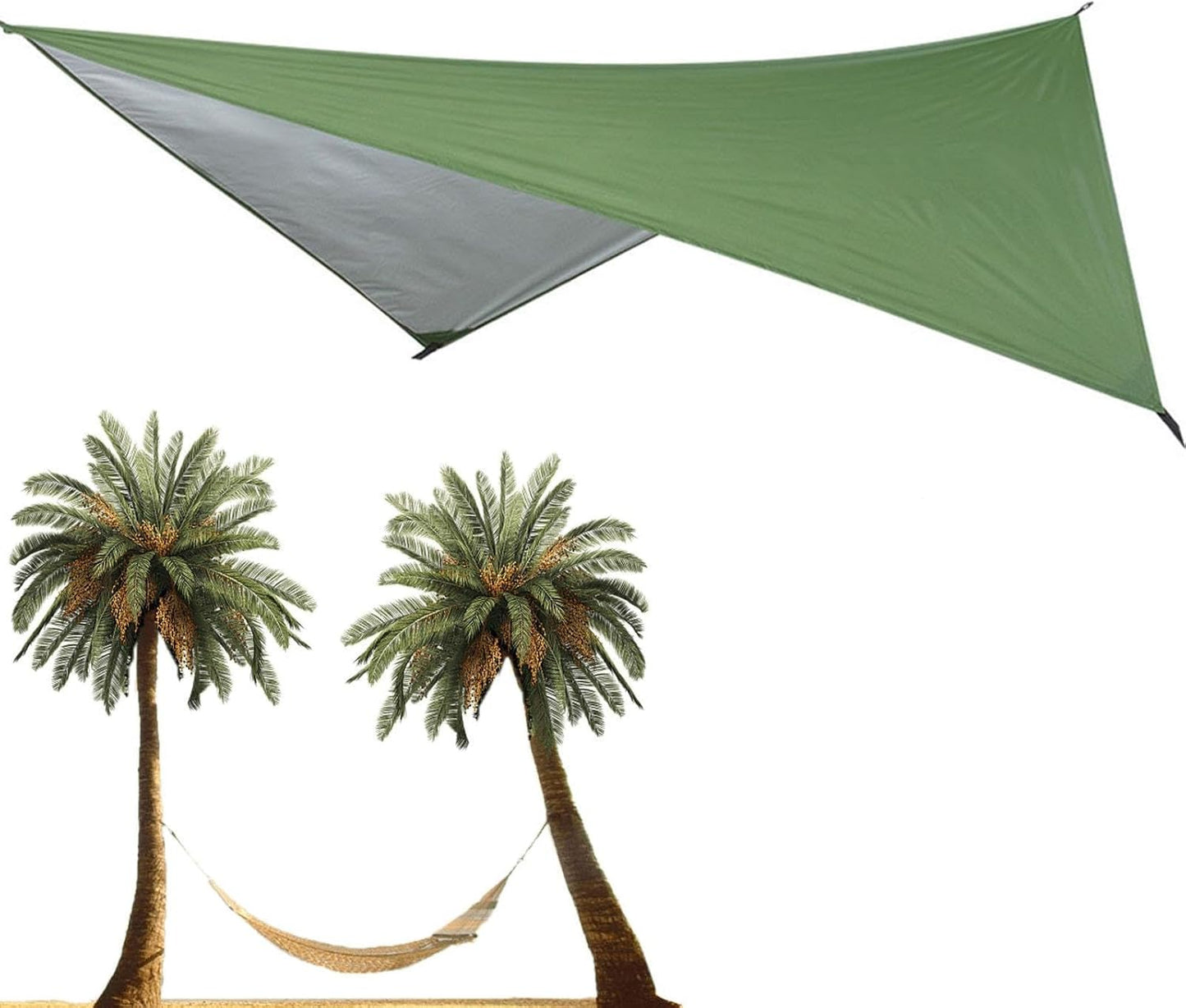 Waterproof Camping Tarp - 7.55x4.59ft Hammock Rain Fly Waterproof Camping | TARP CAMPINGE SCHEME Portable Tarp for Camping, Travel, Outdoor