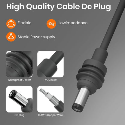 for Starlink Mini Power Cable Direct to Cigarette Adapter, for 3M/12V-48V Car Power Cable for Starlink Mini DC Male to Cigarette Lighter