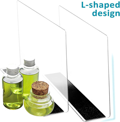 TOVINANNA Acrylic Shelf Dividers for Closet Organization: 6 Pack Tall Clear Shelves Separators for Clothing Adjustable Multi-function Divider