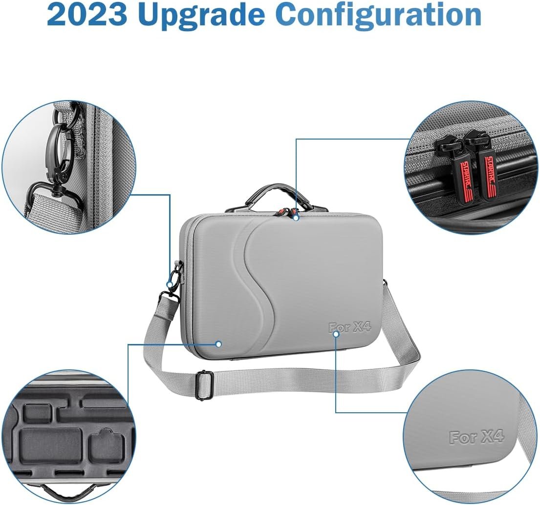 360 X4 Case Waterproof Portable Storge Bag for 360 One X4 Camera Accessories Travel Case for 360 X4 Camera Accessory Organizer