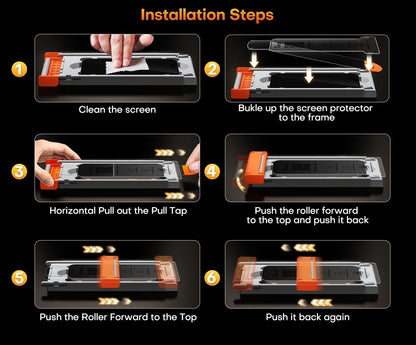 TOCOL 2 Pack for iPhone 16 Pro Max Screen Protector, Instant Installation, Auto-Dust Removal, Zero Bubble, Unbreakable 9H Hardness Shatterproof HD Tempered Glass