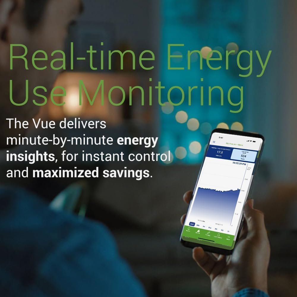 Emporia Gen 3 Smart Home Energy Monitor | Home Energy Automation and Control | Real Time Electricity Monitor/Meter | Solar/Net Metering