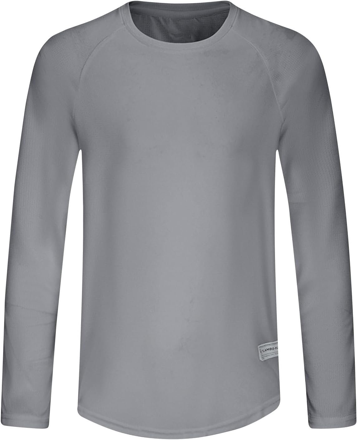 Mens UPF 50 + Long Sleeve Swim Shirts Quick Dry Sun Protection Fishing Hiking Athletic Workout Shirt Lightweight Summer