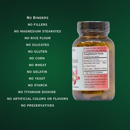 Barlowe's Herbal Elixirs Mondia Whitei 5:1 Extract | 400mg Per Capsule | Traditional African Vitality Herb for Overall Health & Wellness | 60 Vegan Capsules | Clean, Filler-Free Formula