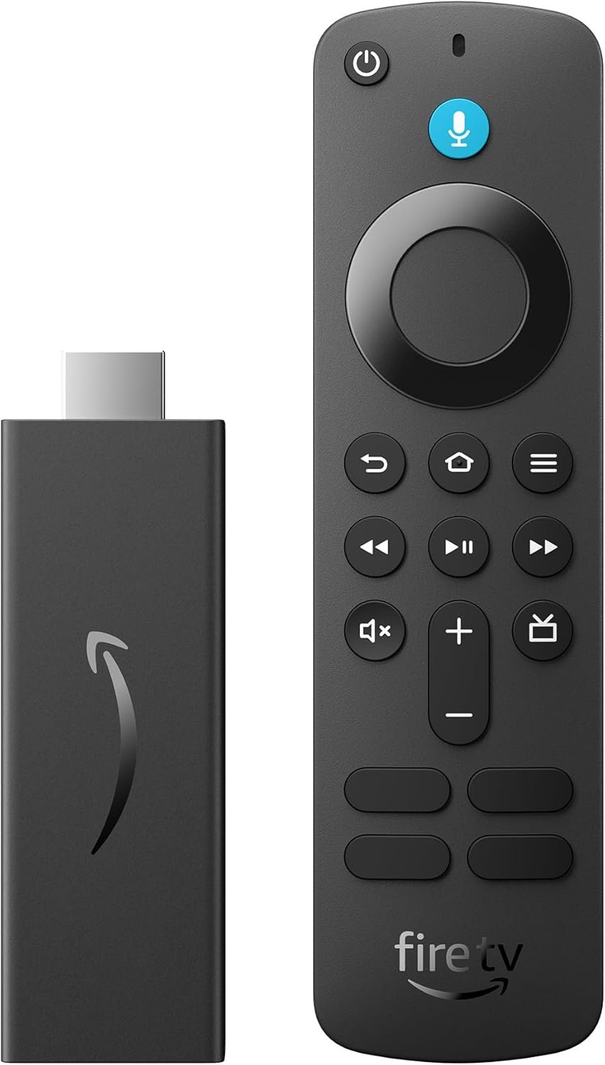 Amazon Fire TV Stick HD (newest model), free and live TV, Alexa Voice Remote, smart home controls, HD streaming