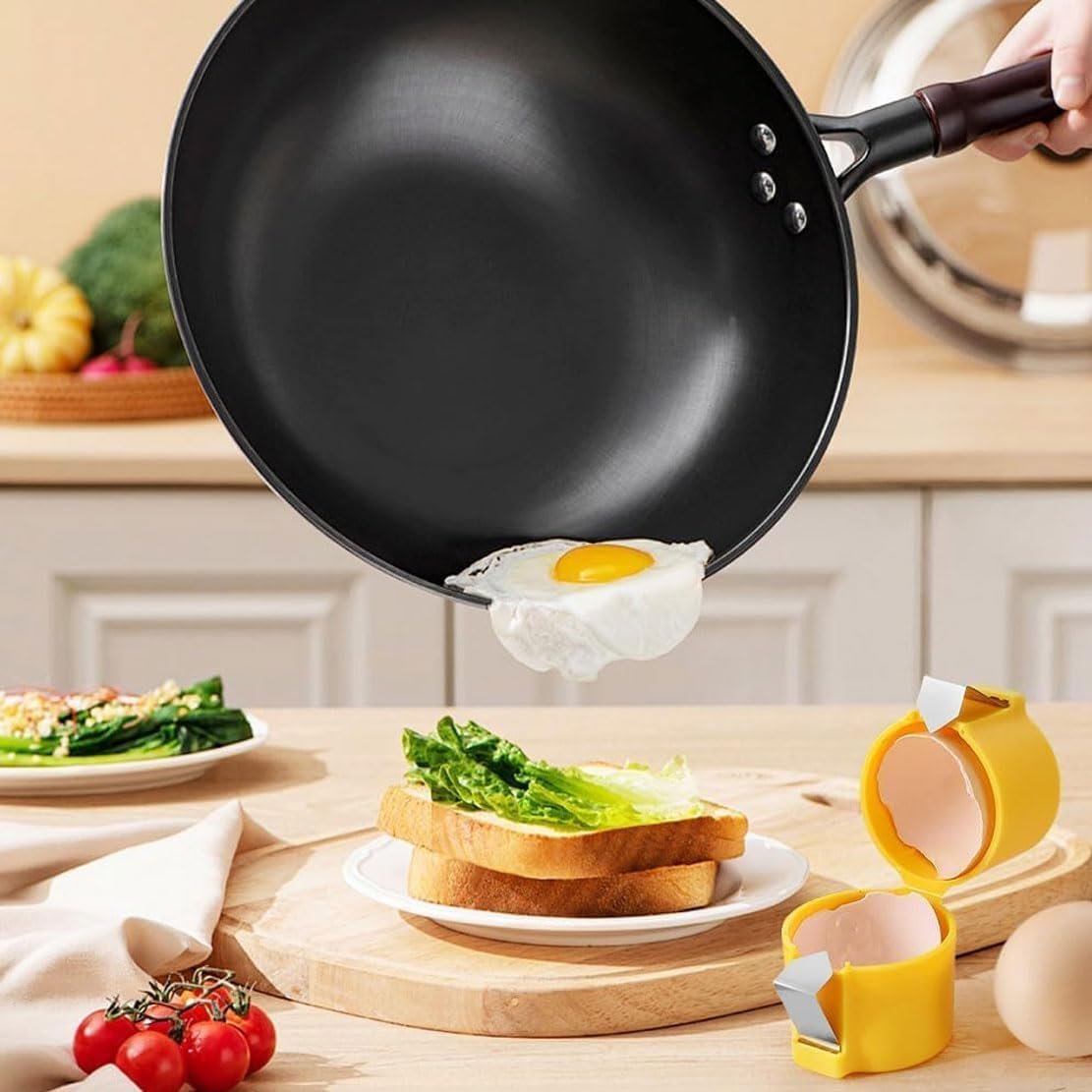 Miecux 3Pcs Egg Shell Opener Tool, Egg Shell Opener Separator for Cooking Camping Kitchen Gadgets, Cracker Tool for Raw, Kitchen Tools & Gadgets for Cooking, Baking