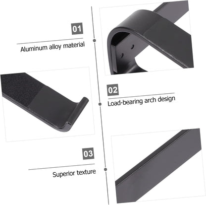 TEHAUX Aluminum Alloy Laptop Riser Holder for Desk Ergonomic Cooling Stand with Non Slip Pads Supports Laptops Durable and Stable