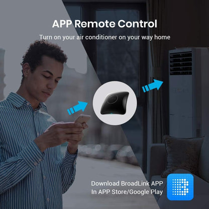 BroadLink RM4 pro IR RF Remote Control Hub with Sensor Cable - WiFi Smart Controller for Home Automation, TV, Ceiling Fan, Curtain Remote, Works with Alexa, Google Assistant, IFTTT, Siri