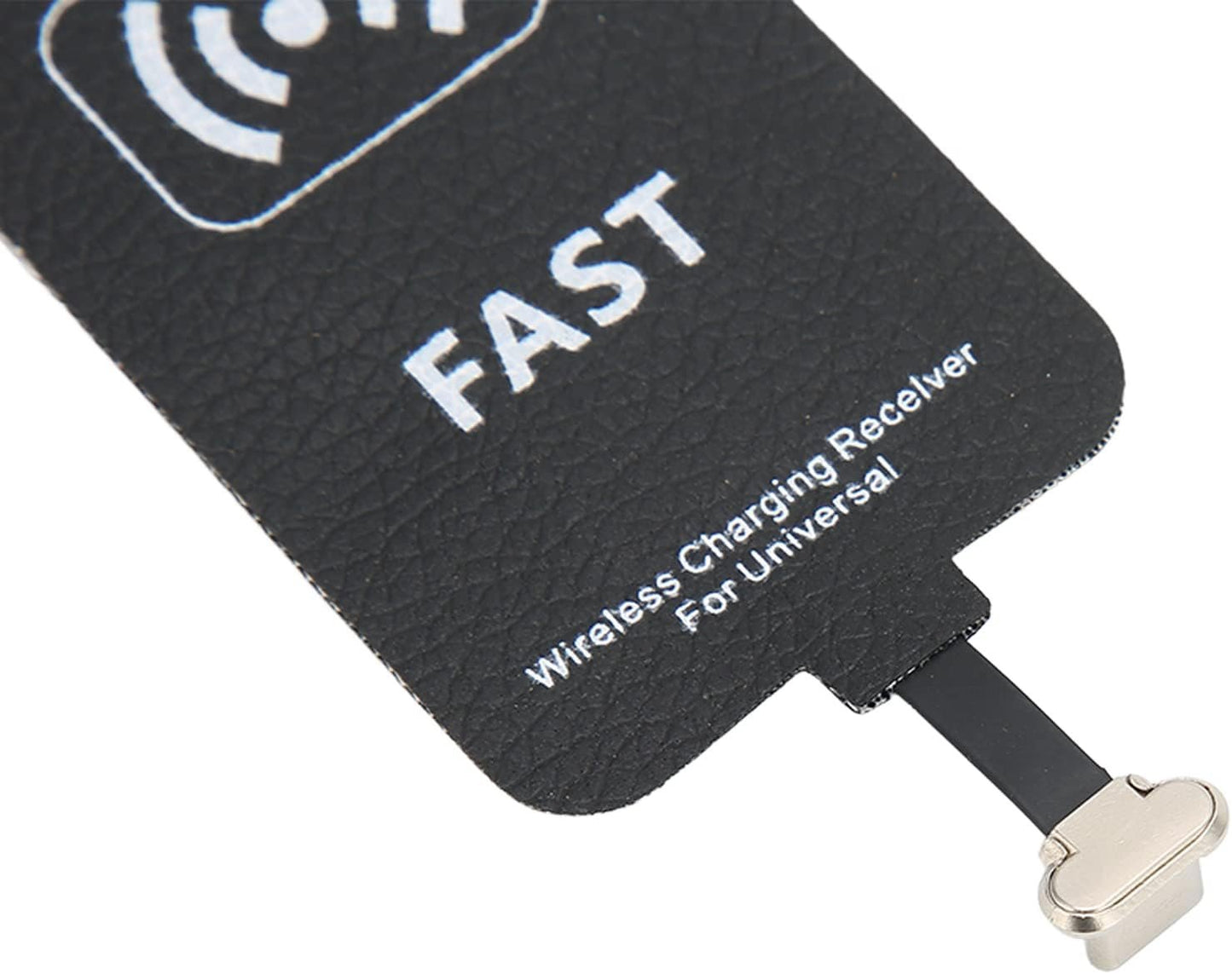 Type C Wireless Charging Receiver, 10W Thin USB C Qi Fast Wireless Charging Receiver Chip with Foldable Plug, Portable Wireless Charging Adapter for All Type C Phones