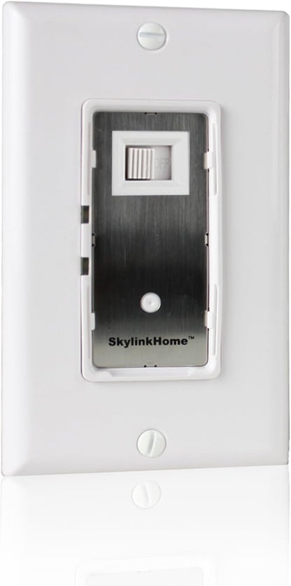 SkylinkHome WR-318 Dimmable Wall Switch with Snap on Remote Lighting Control in-Wall Home Automation Smart Light Receiver, SkylinkNet Compatible Easy DIY Installation Without Neutral Wire (300 Watts)