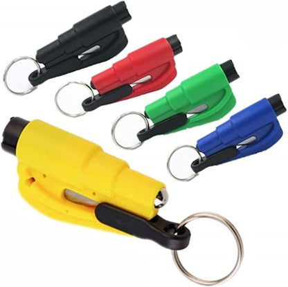 5 Pcs Car Escape Rescue Tool Keychain Glass Breaker Seatbelt Cutter Mini Hammer Emergency Rescue Tool Glass Breaker Car Safety Tool Window Broken Tool Seat Belt Cutter