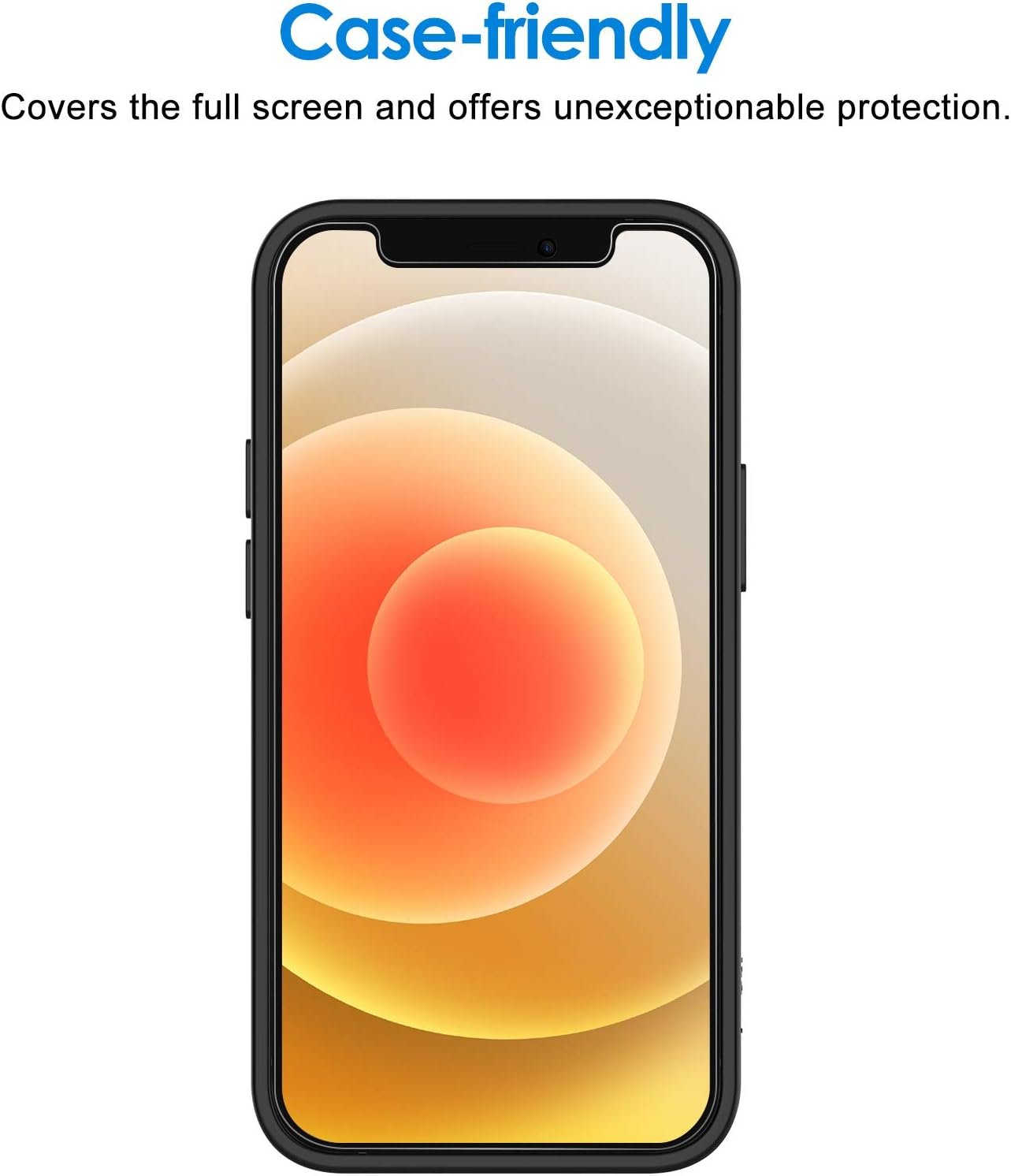 JETech Screen Protector for iPhone 12/12 Pro 6.1-Inch, Tempered Glass Film, 3-Pack