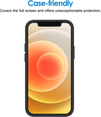 JETech Screen Protector for iPhone 12/12 Pro 6.1-Inch, Tempered Glass Film, 3-Pack
