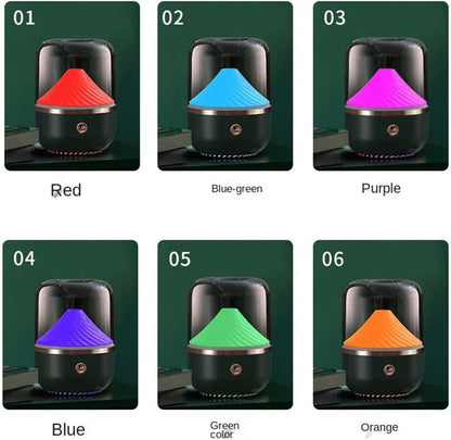 Air Humidifier Aromatherapy Diffuser Mini Humidifier Remote Control Aroma Diffuser Machine Essential Oil USB Ultrasonic Mist Maker for Office Home Car (Black)