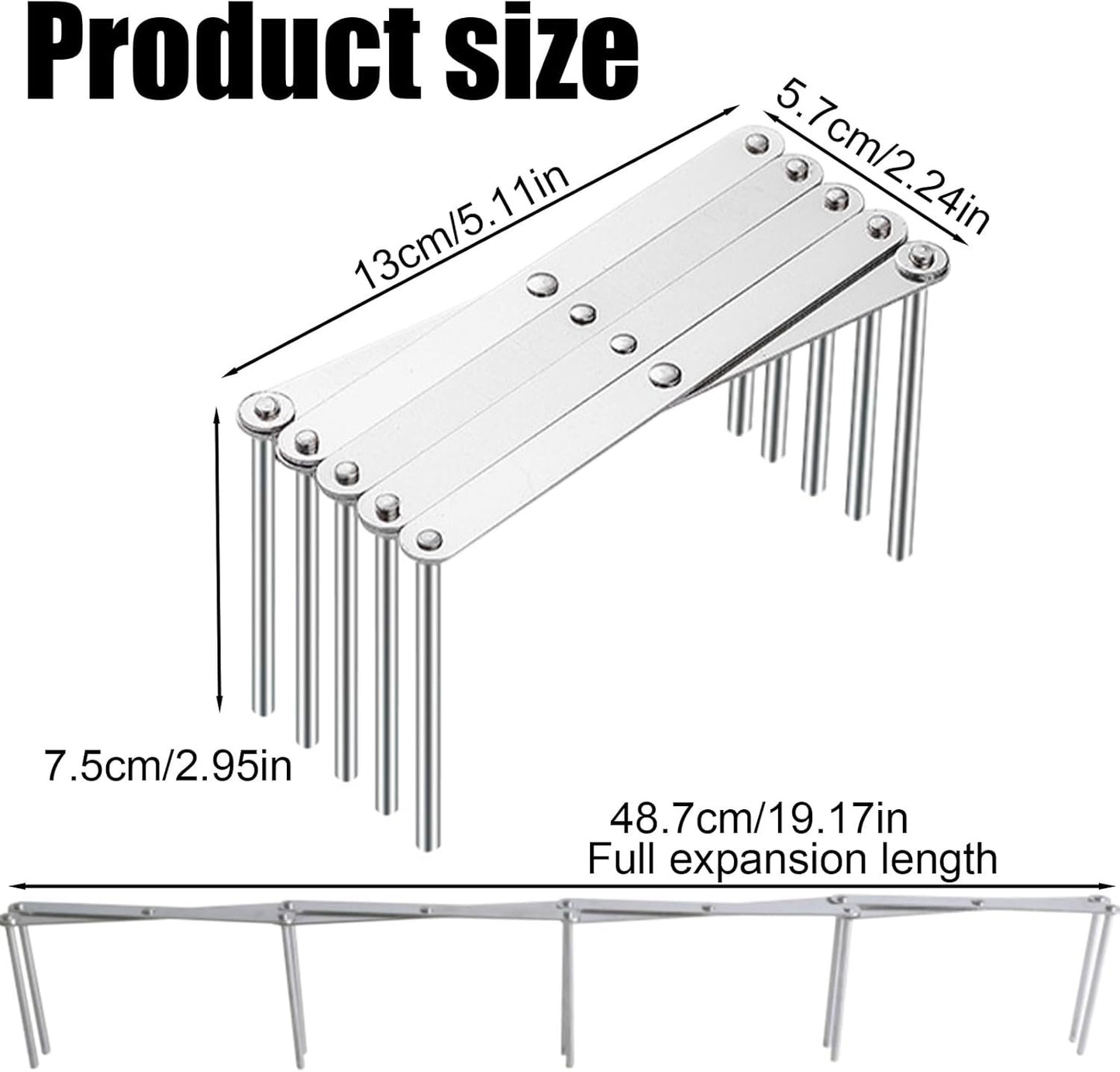 Adjustable Plate Organizer Rack, Retractable Small Dish Drying Rack, Stainless Steel Pot Lid Organizer for Cabinet Kitchen Cover Cutting Board Bakeware Storage Steam Rack (1 Pack)