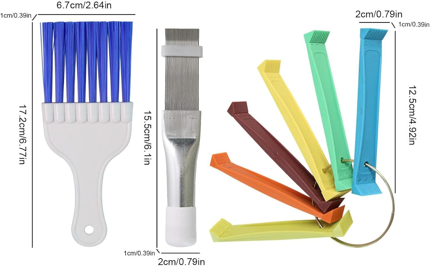 Condenser Comb, Air Conditioner, Portable Stainless Steel Fin Comb, Lightweight & Ergonomic, Essential Radiator Cleaning Tool For Home & Maintenance, 6.1x0.98x0.39 Inches