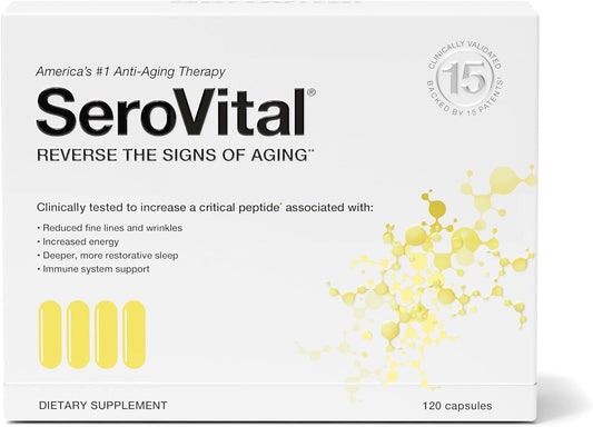 Serovital Renewal Complex - Anti Aging Supplements - Amino Acids - Peptides - Improved Energy and Immunity, Better Deeper Sleep, 30-Day Supply