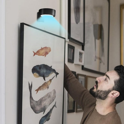 Wireless Wall Lights, Smart Control LED Wall Lamps, Battery-Operated Accent Lighting, 3.39x1.18 inches, Adjustable RGB Color Modes, Timer Function, Best for Home, Bedroom