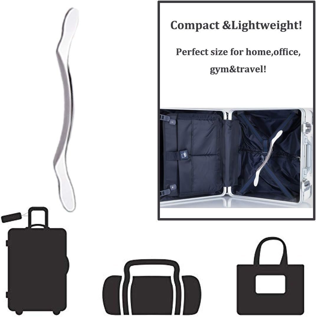 Stainless Steel Gua Sha Scraping Massage Tool - Help Relieve Sore Muscles Great Soft Tissue Mobilization Tool (Long Bar)