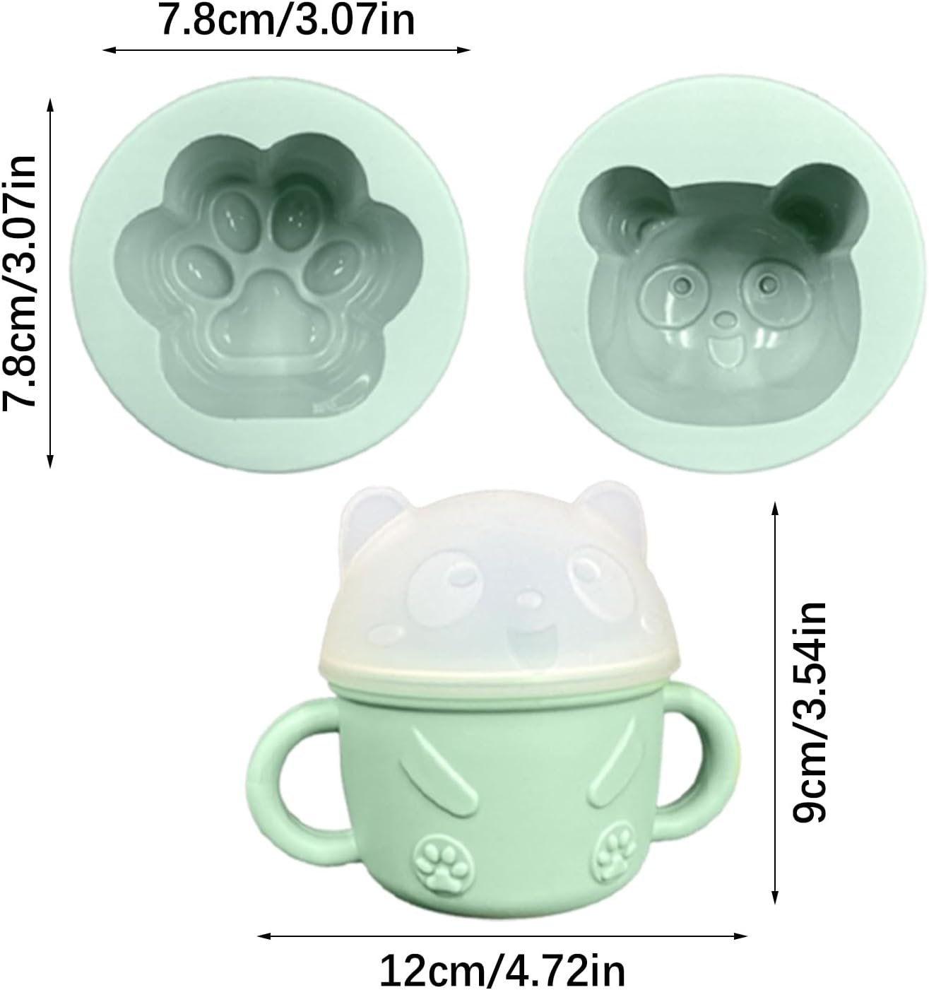 Stampo per cioccolato, stampo in silicone per , facile rilascio, riutilizzabile, utensile da forno, gadget da cucina, strumento per snack a di orsetto per interni, casa, feste, cupcake