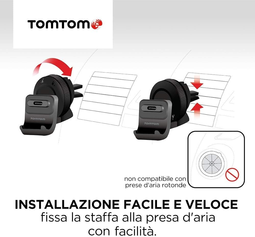 TomTom Active Air Vent Mount for All TomTom 5'' and 6'' GO and GO Professional Models See Compatibility List Below