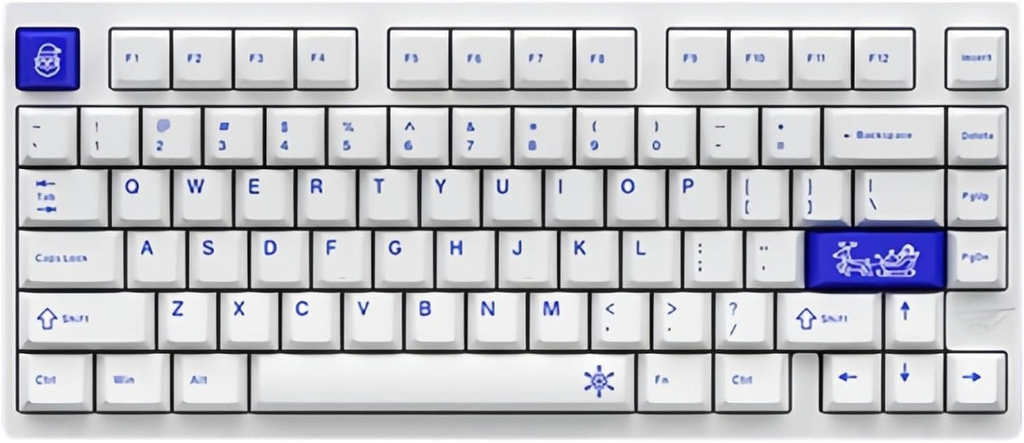 BOYI D75 Quick Release Wireless Aluminum Gaming Keyboard,Tri-Mode Custom Hot Swappable RGB 75% Mechanical Keyboard for Windows/Mac/PC (White)