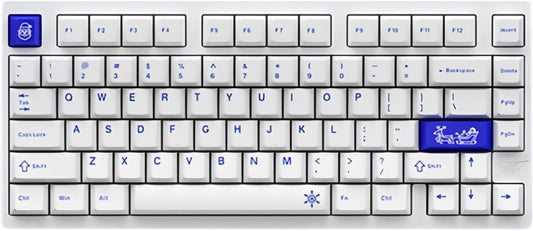 BOYI D75 Quick Release Wireless Aluminum Gaming Keyboard,Tri-Mode Custom Hot Swappable RGB 75% Mechanical Keyboard for Windows/Mac/PC (White)
