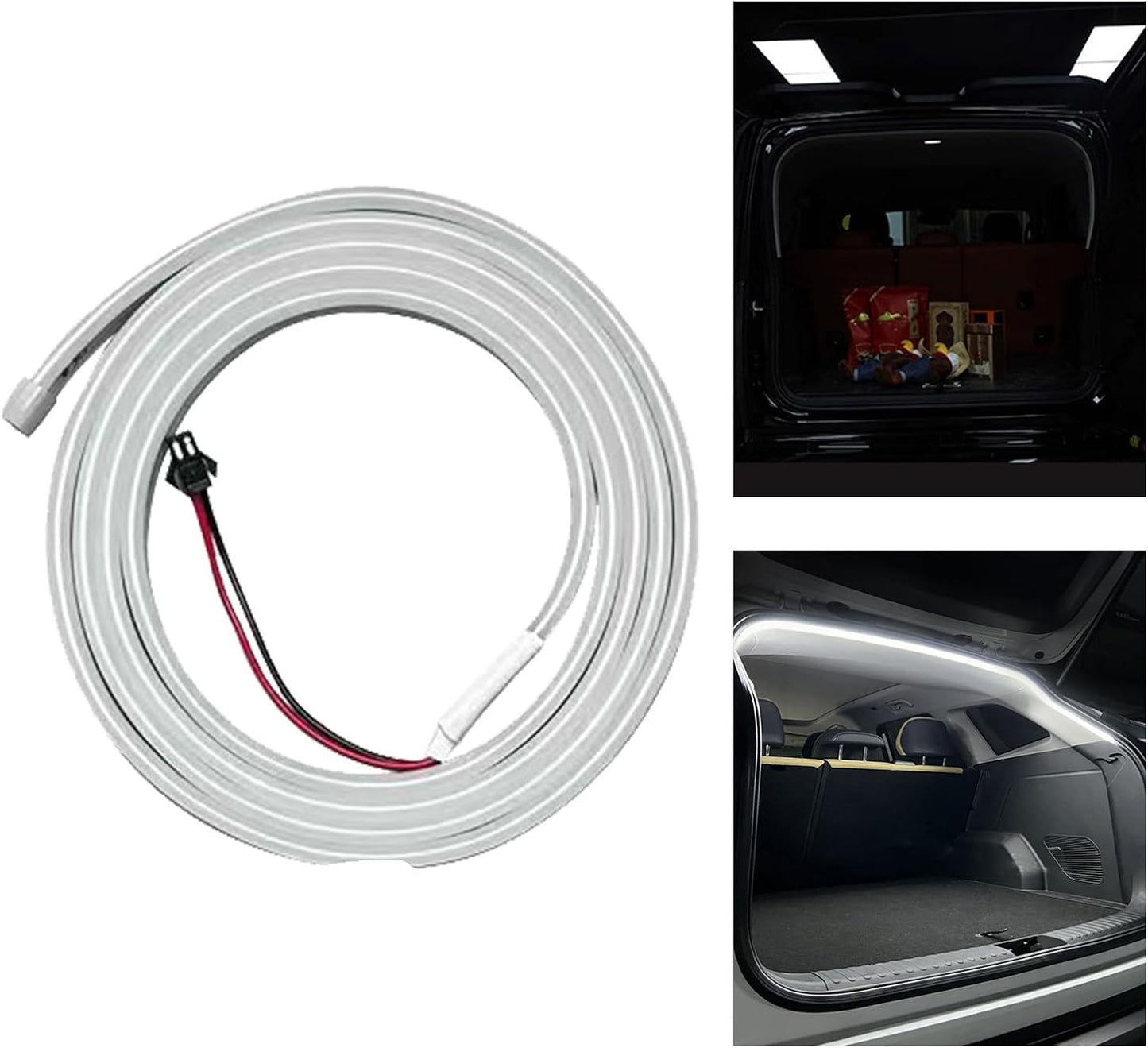 Auto Trunk Light Strip, Ambient Car Lighting, Flessibile Cuttable LED Decoration, Auto Interior Accessories, Rear Illumination Upgrade for Men, Women, and Vehicle Owners